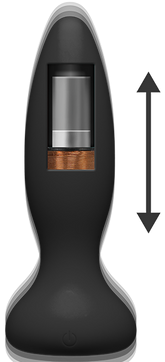 A-Play Thrust Adventurous Rechargeable Remote Control Silicone Anal Plug Black Butt Plugs